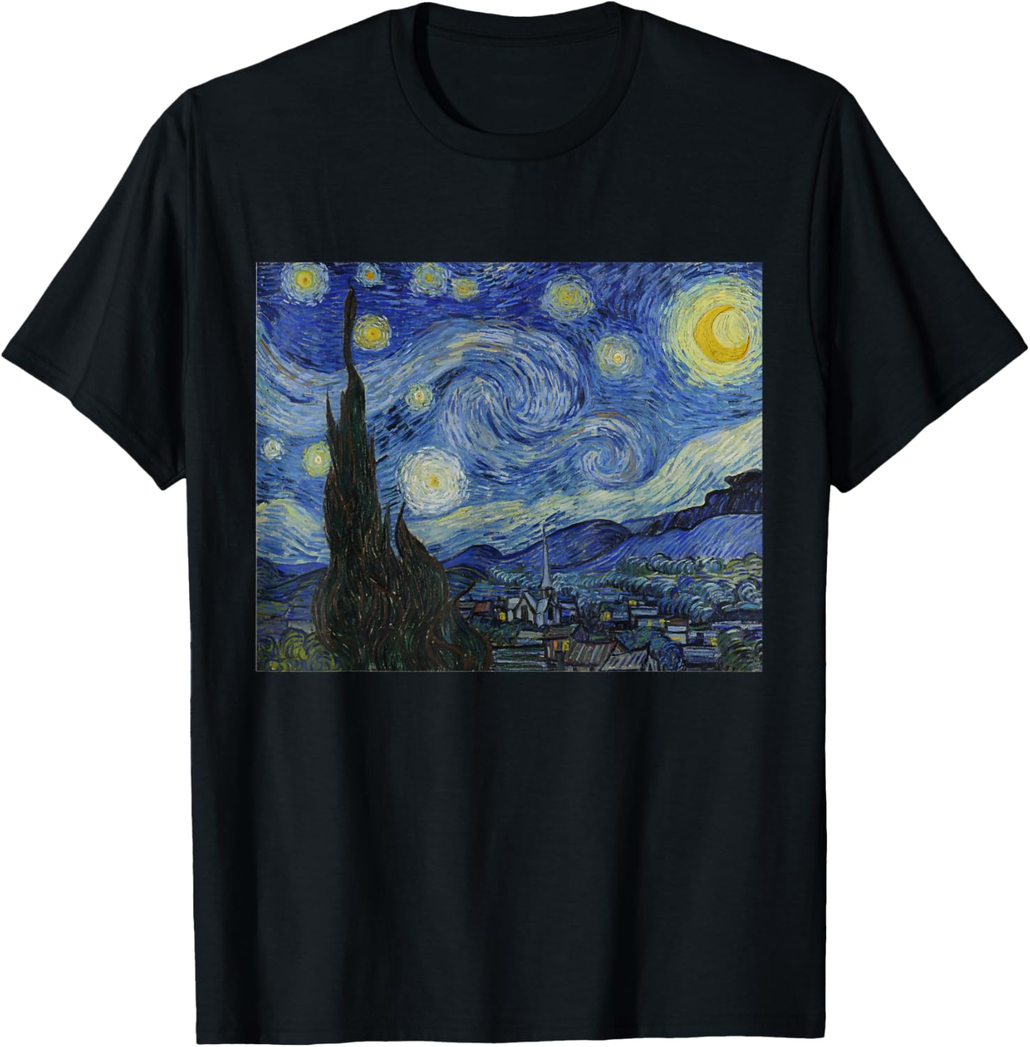 Nuit étoilée de Vincent van Gogh - Peinture célèbre T-Shirt